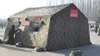Camouflage Battalion Command Tent