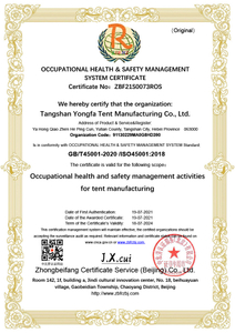  Occupational Health and Safety System Certificate 