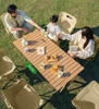 Portable outdoor folding table and chairs